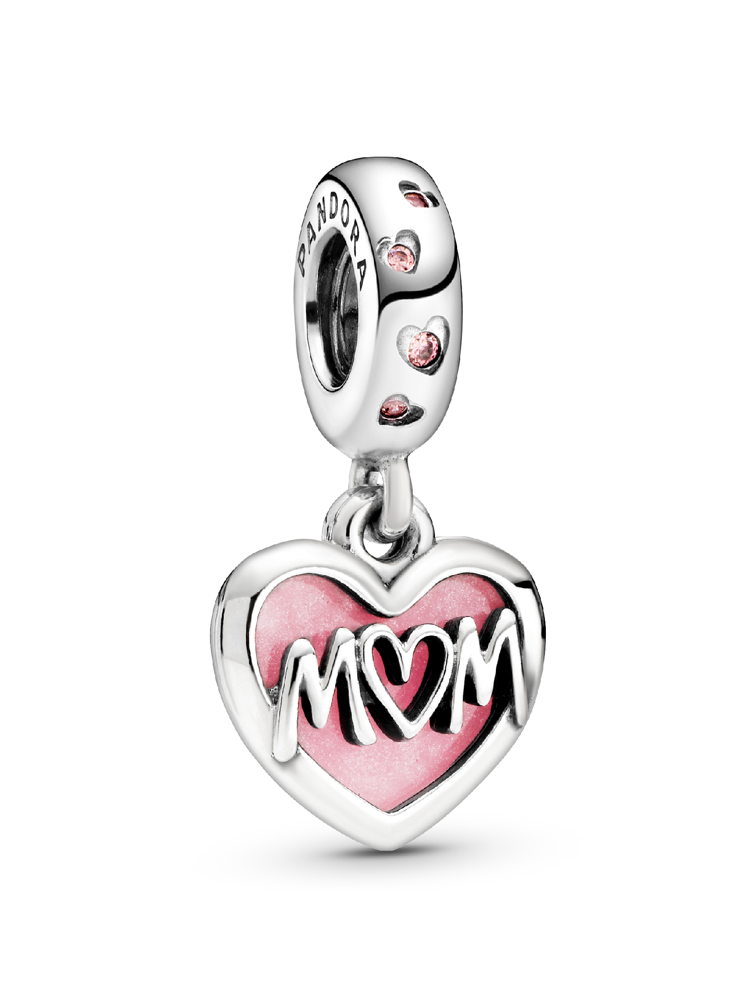 Mum Script Heart Dangle Charm | Sterling silver | Pandora SG