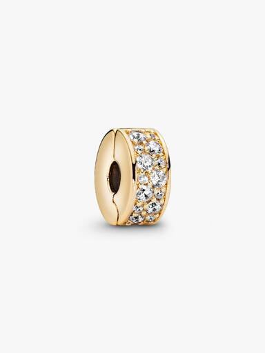Clear Pavé Clip Charm