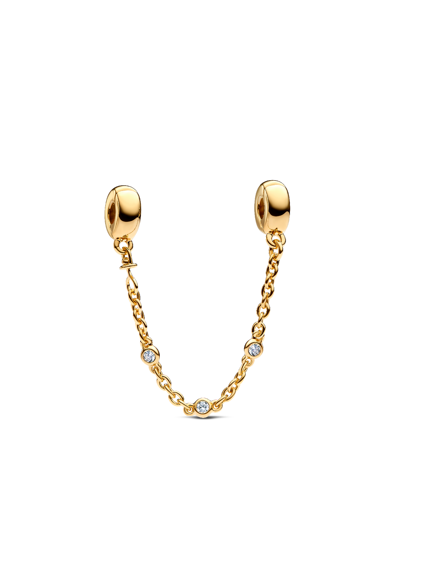 Triple Clear Stone Safety Chain