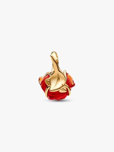 Disney Beauty and the Beast Enchanted Rose Dangle Charm