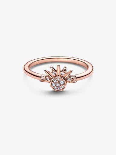 Celestial Sparkling Sun Ring