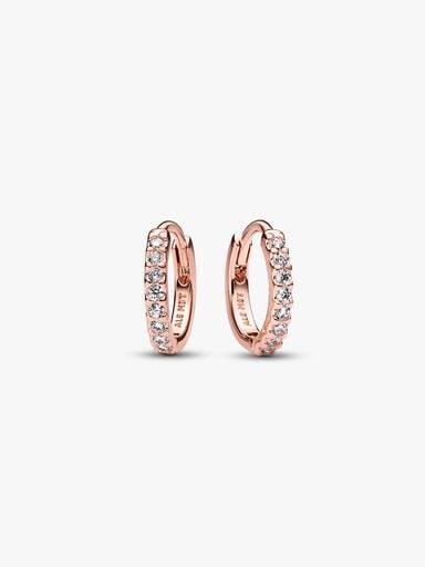 Sparkling Huggie Hoop Earrings