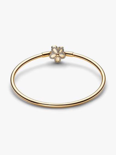 Pavé Flower Bangle