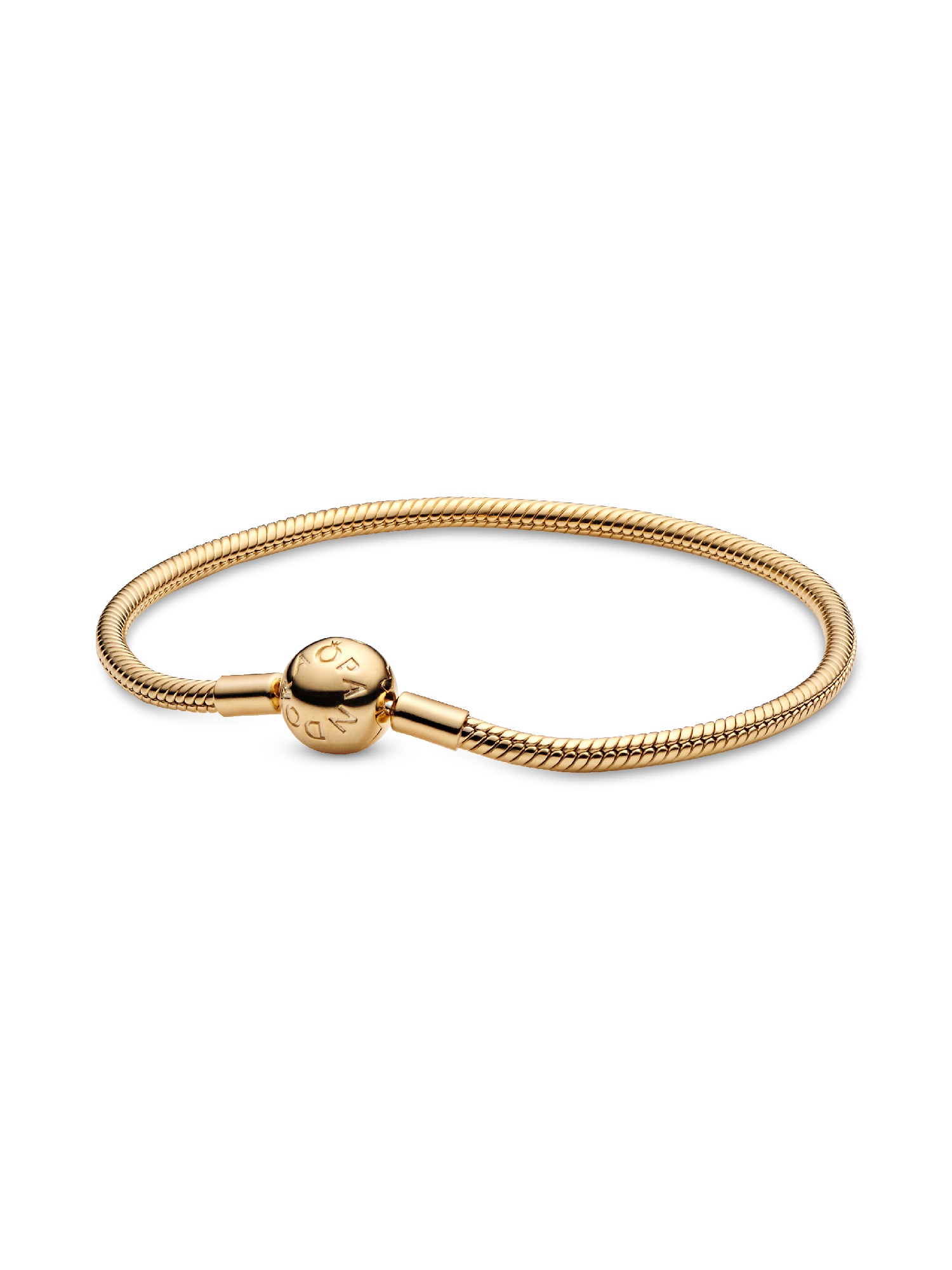 snake chain bracelet | Gold plated | Pandora SG