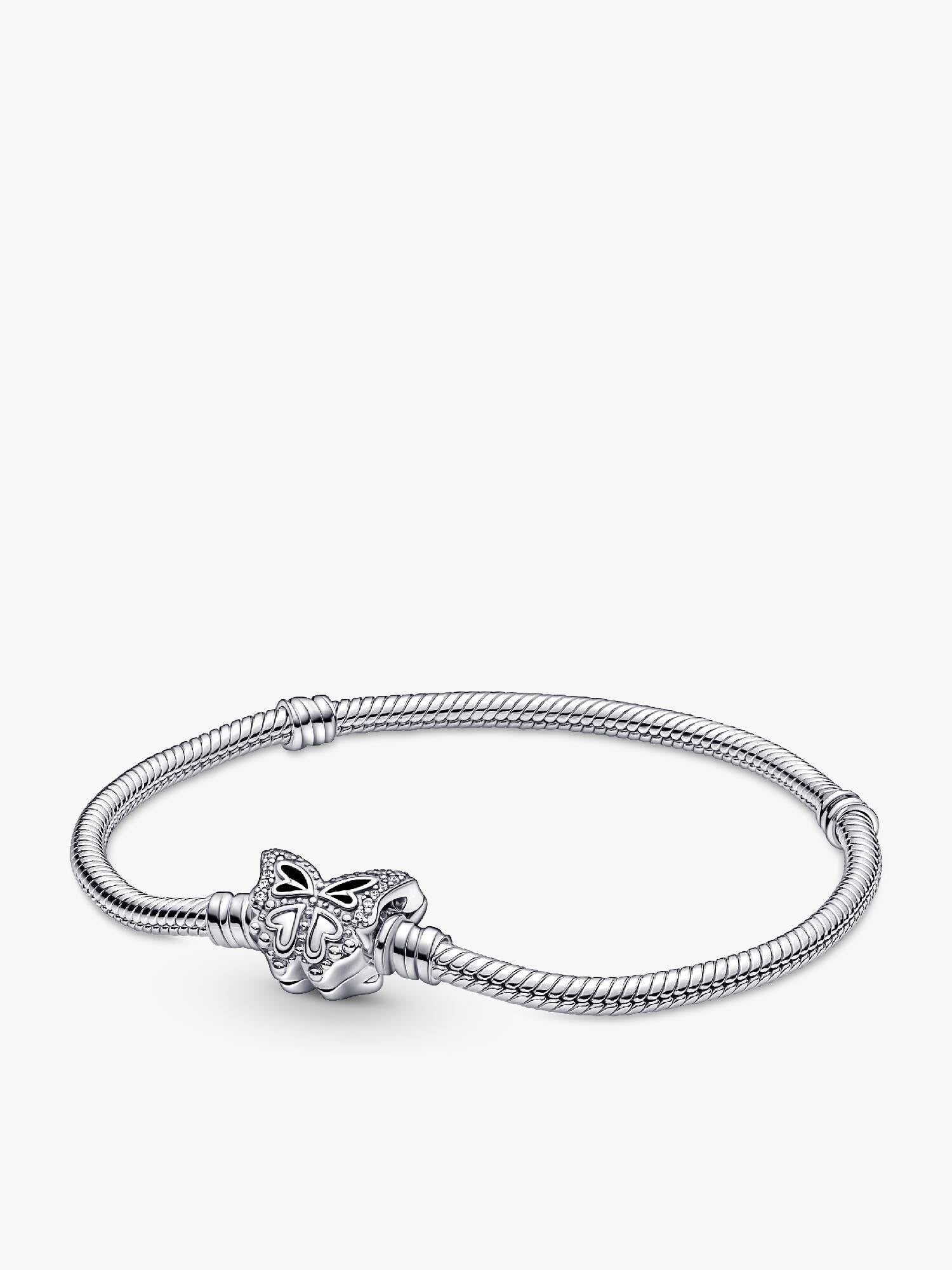 Butterfly Clasp Snake Chain Bracelet