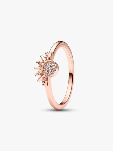 Celestial Sparkling Sun Ring