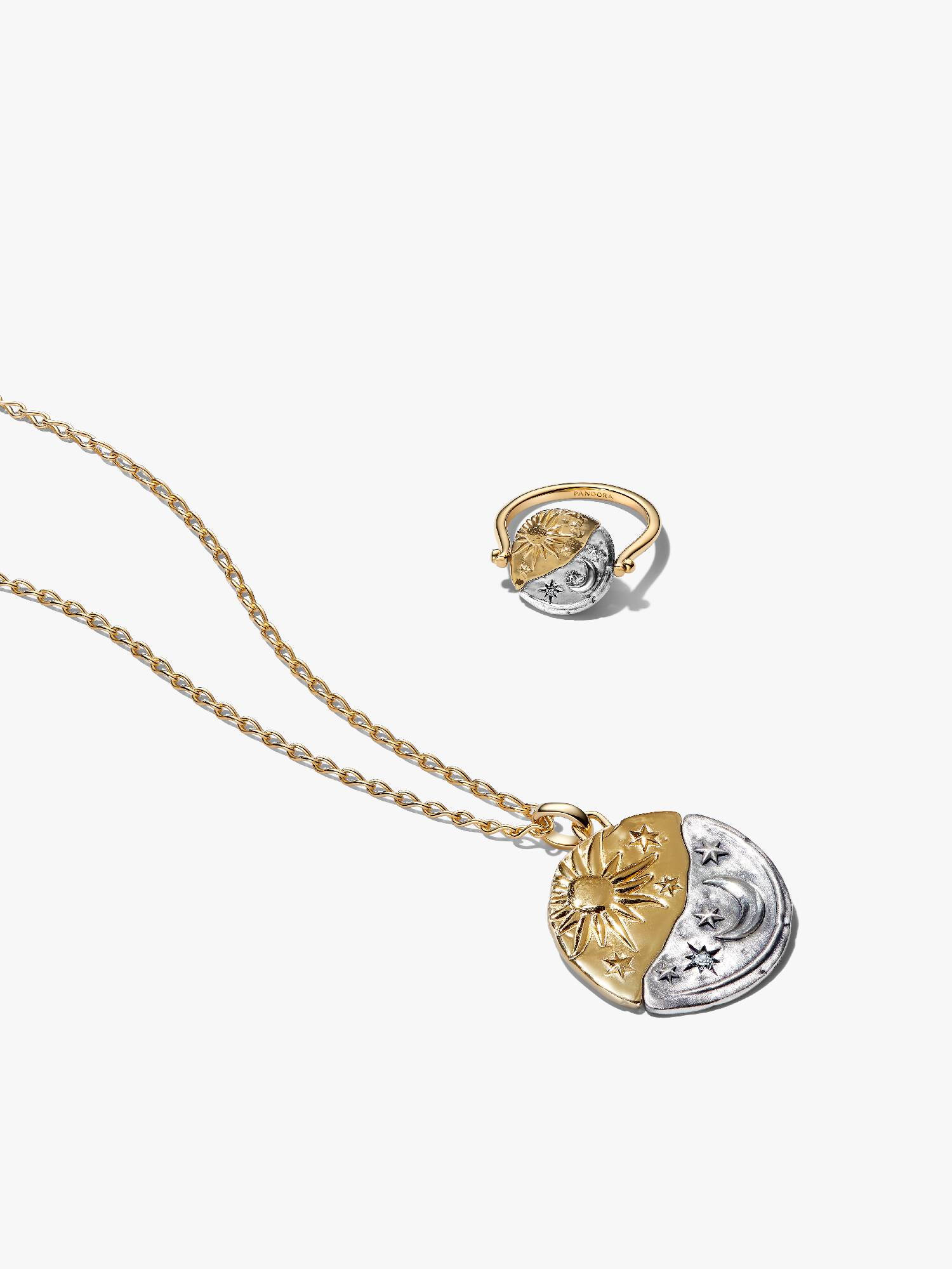 Sun & Moon Medallion Jewelry Set