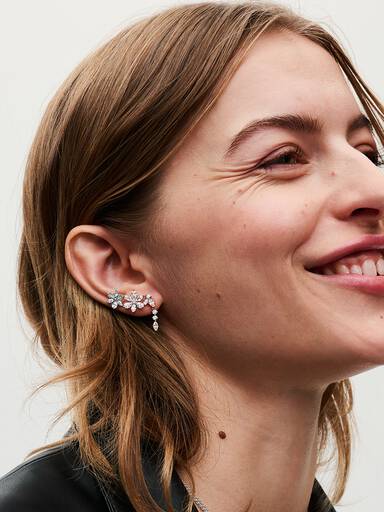 Sparkling Herbarium Cluster Stud Earrings