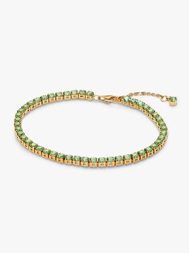 Sparkling Green Tennis Bracelet