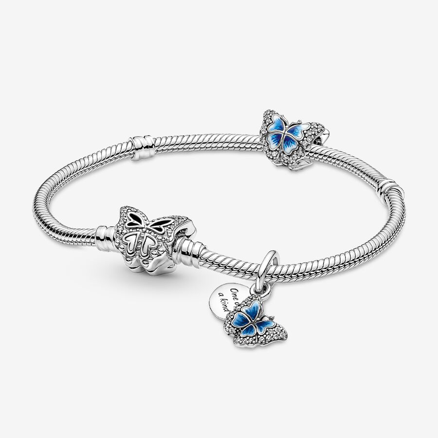 Butterfly Charm and Bracelet Set image number 0