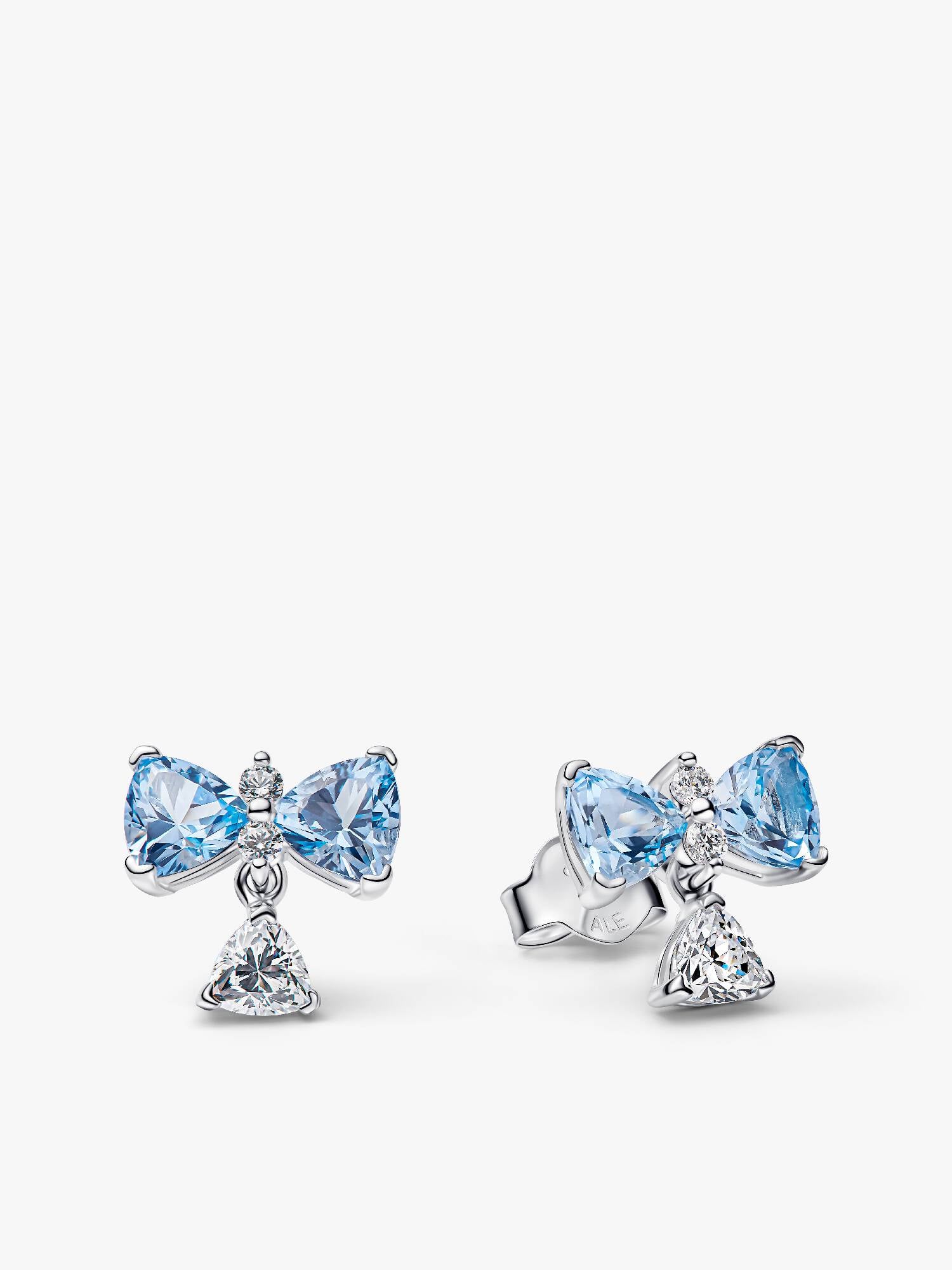 Bridgerton Blue Bow Stud Earrings