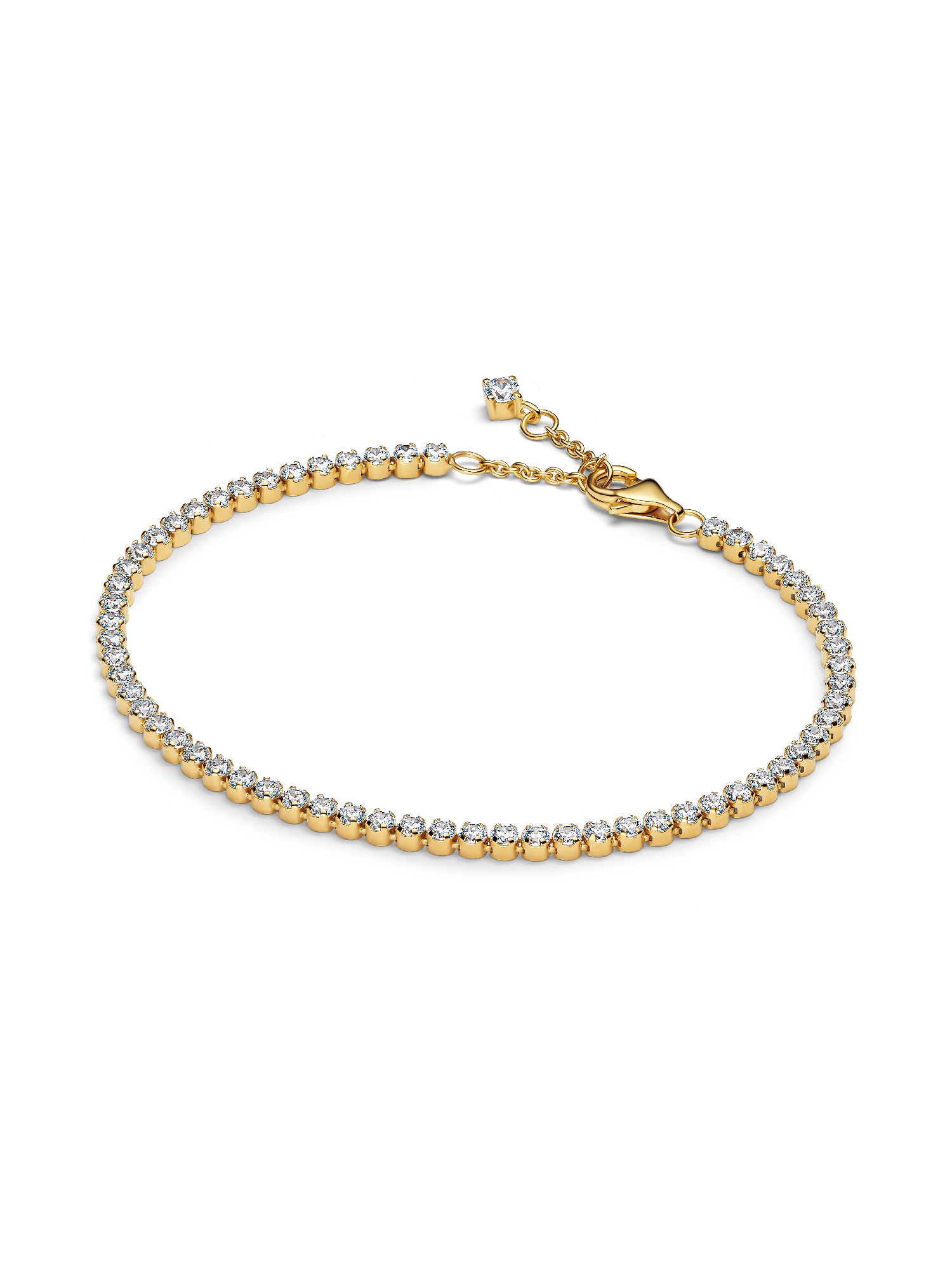 アクセサリー Pandora Sparkling Tennis Bracelet 18cm Sparkling Tennis Bracelet | Gold plated | Pandora SG