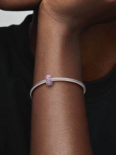 Pink Pavé Clip Charm