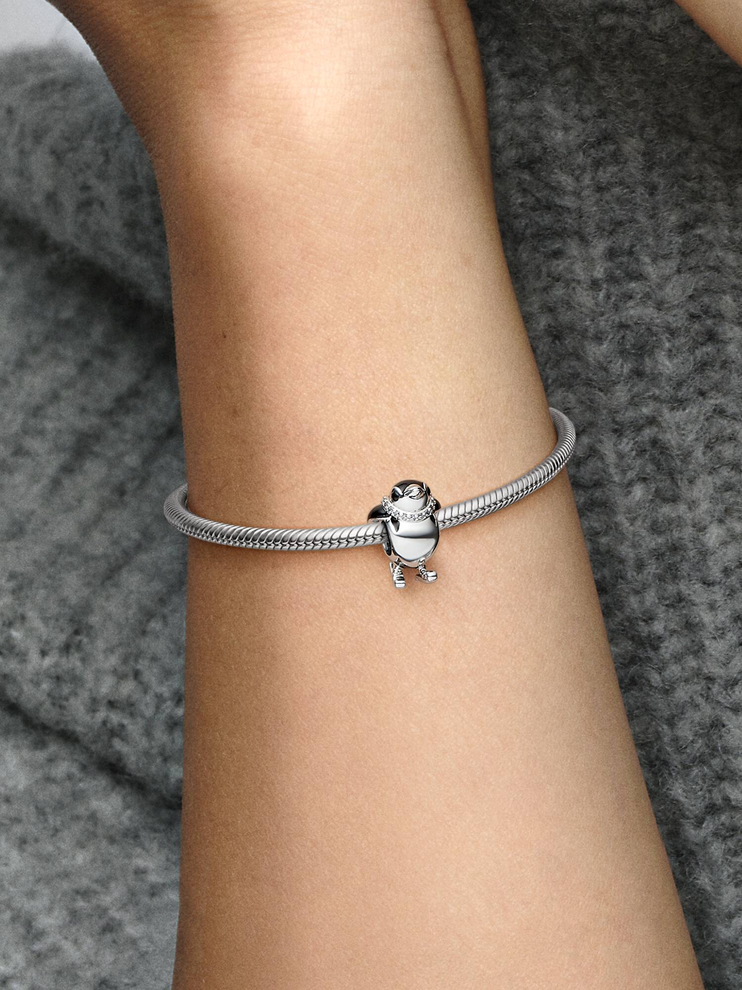 Skiing Penguin Charm