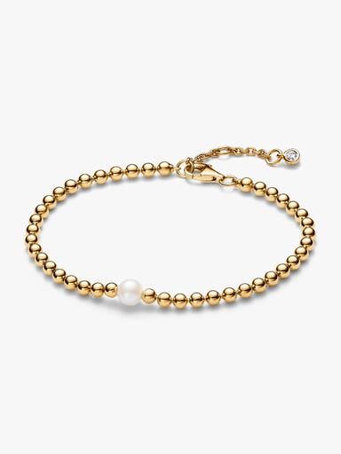 Treated Freshwater Cultured Pearl & Beads Bracelet