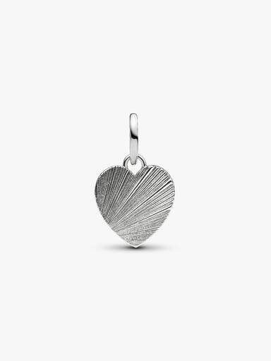 Engravable Blue Heart Dangle Charm