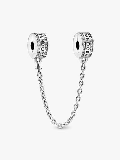 Logo Safety Chain Clip Charm