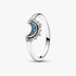 Celestial Blue Sparkling Moon Ring Celestial Blue Sparkling Moon Ring