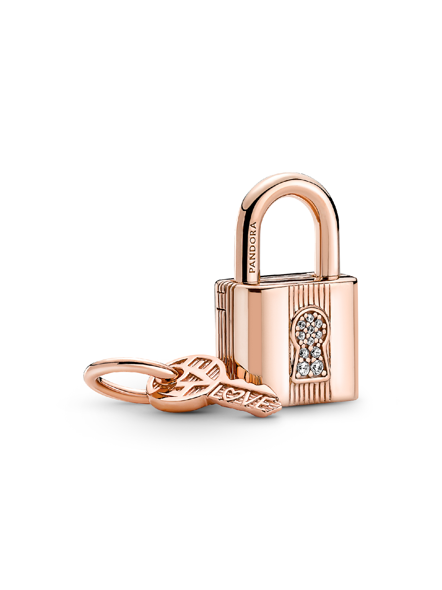 Padlock & Key Dangle Charm