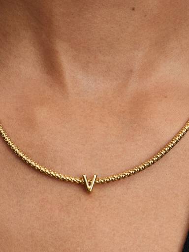 Letter V Alphabet Charm