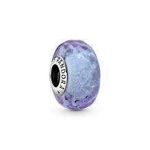 Wavy Lavender Murano Glass Charm