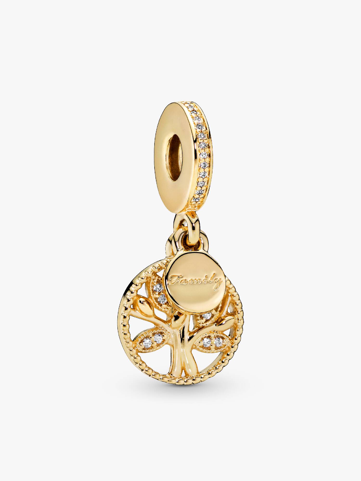 Sparkling Family Tree Dangle Charm