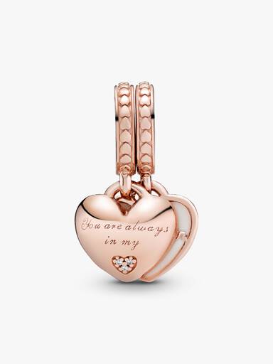 You're Always in My Heart Split Dangle Charm