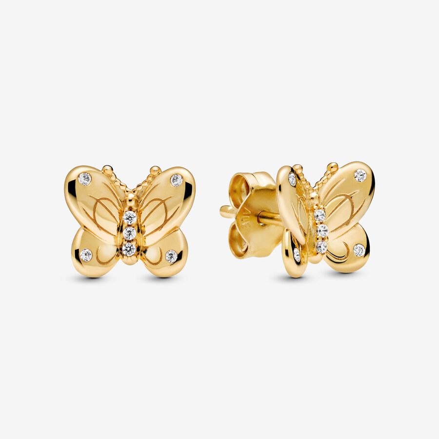 Butterfly Stud Earrings image number 0