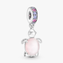 Murano Glass Pink Sea Turtle Dangle Charm Murano Glass Pink Sea Turtle Dangle Charm