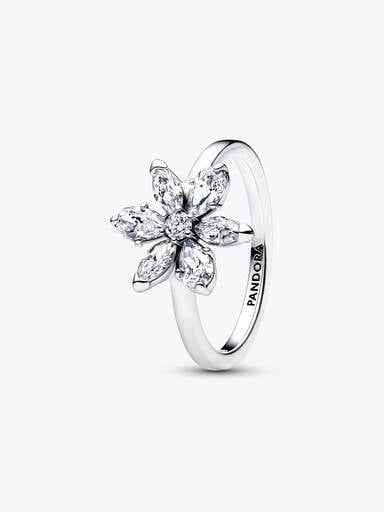 Herbarium Sparkling Flower Cocktail Ring