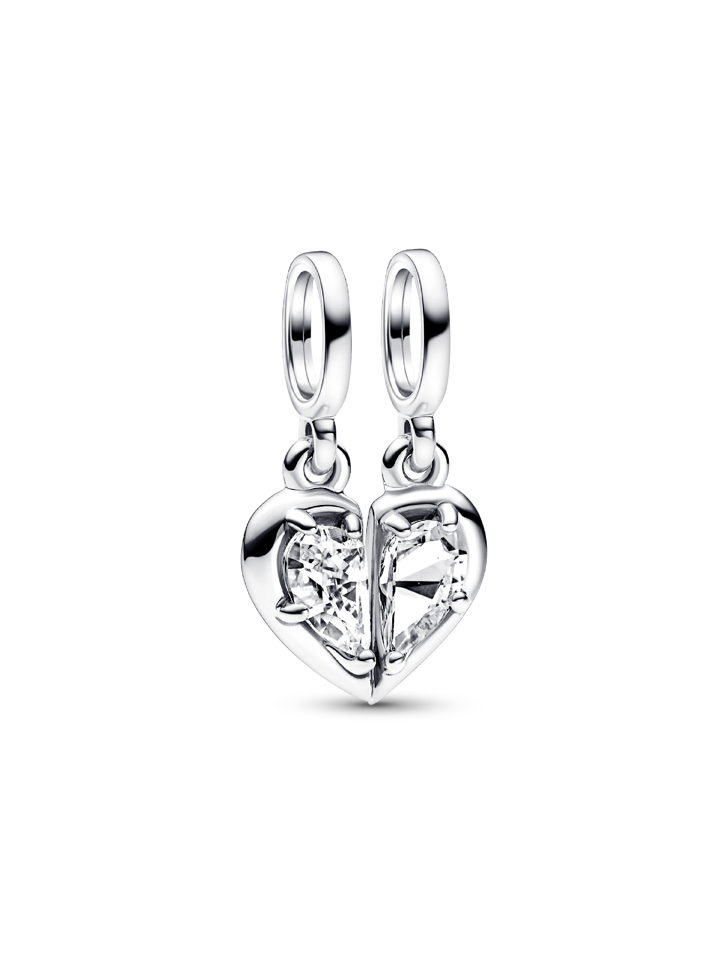 Splittable Mother & Daughter Dangle Charm | Sterling silver