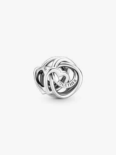 Family Always Encircled Heart Charm