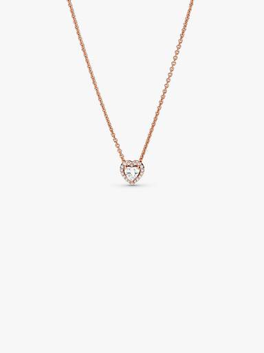 Sparkling Heart Collier Necklace