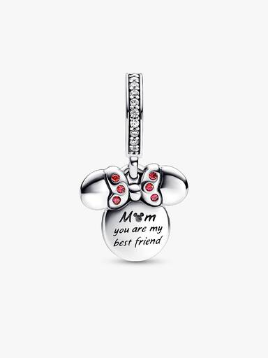 Disney Minnie Mouse Silhouette Double Dangle Charm