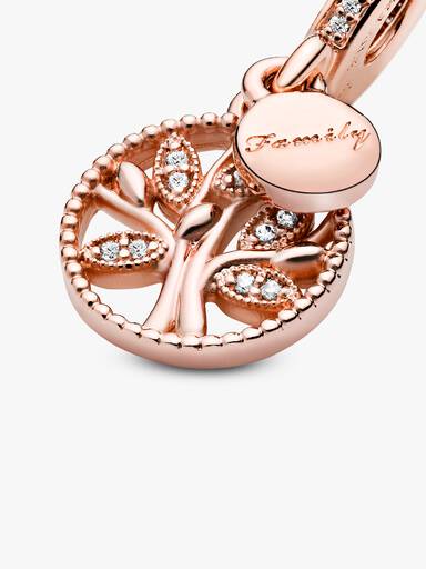 Sparkling Family Tree Dangle Charm