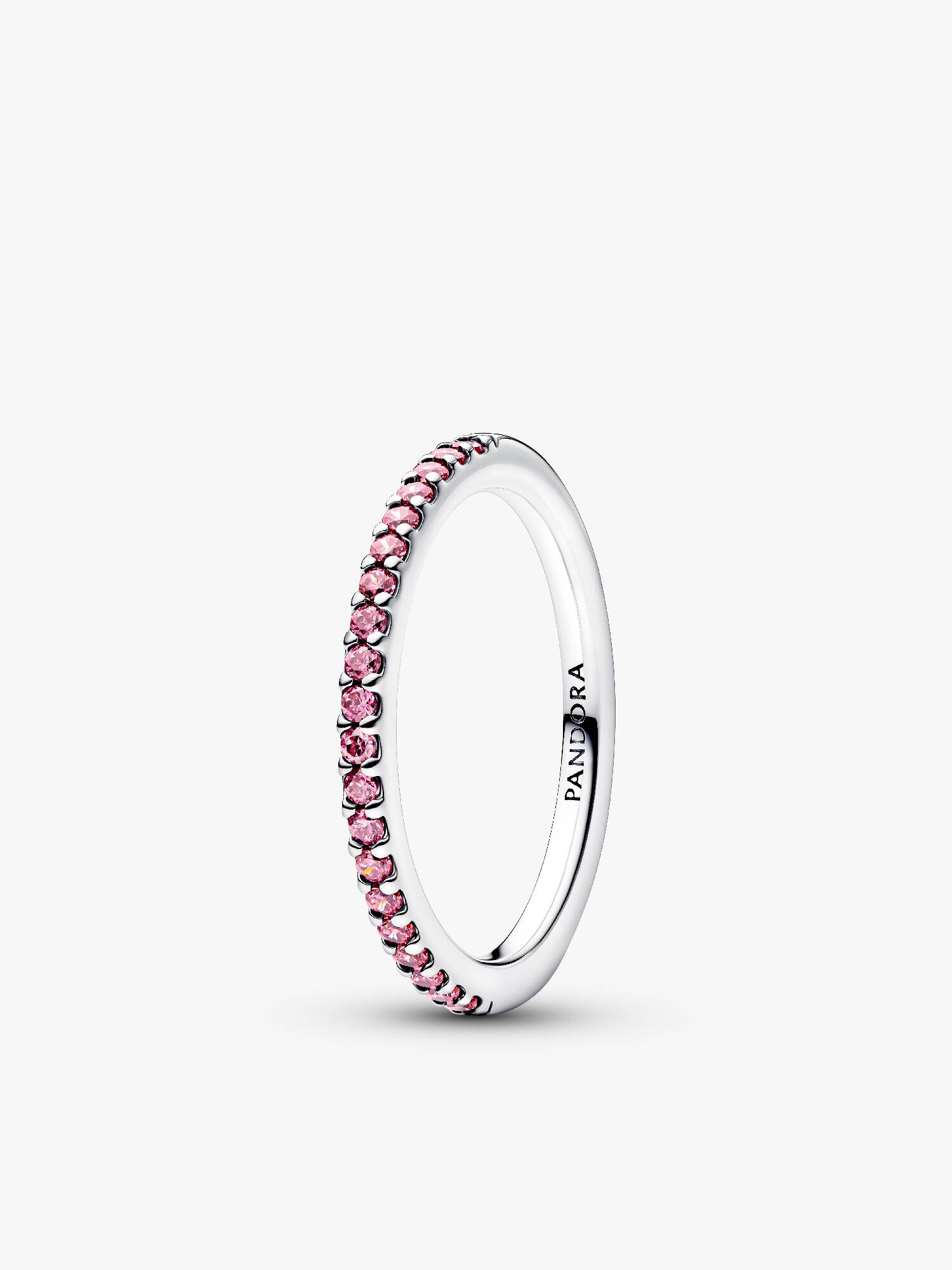 Sparkling Pink Band Ring