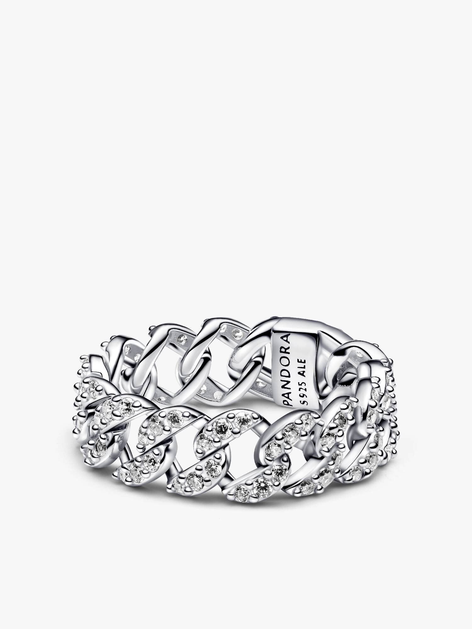 Pavé Cuban Chain Ring