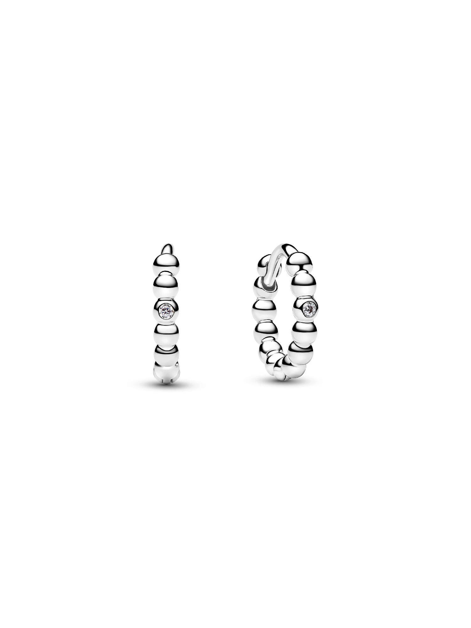Beaded Huggie Earrings
