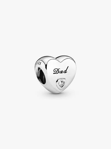 Dad Heart Charm