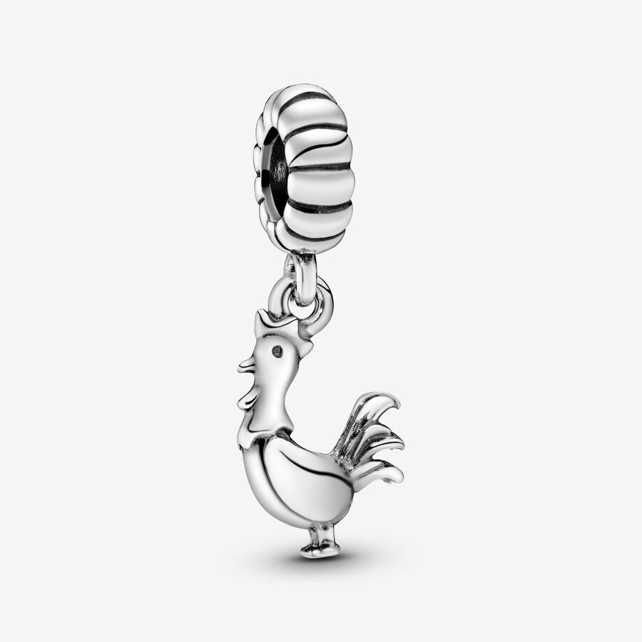 Chinese Zodiac Rooster Dangle Charm image number 0