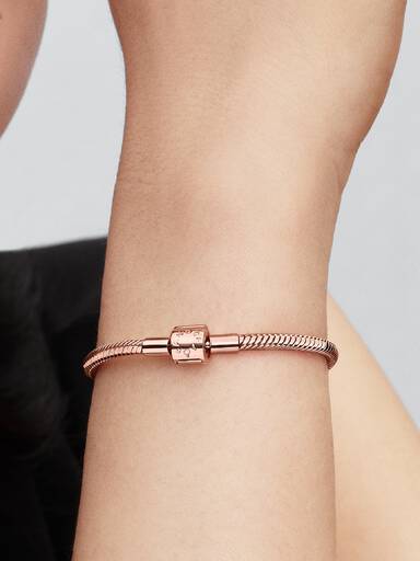 Barrel Clasp Snake Chain Bracelet