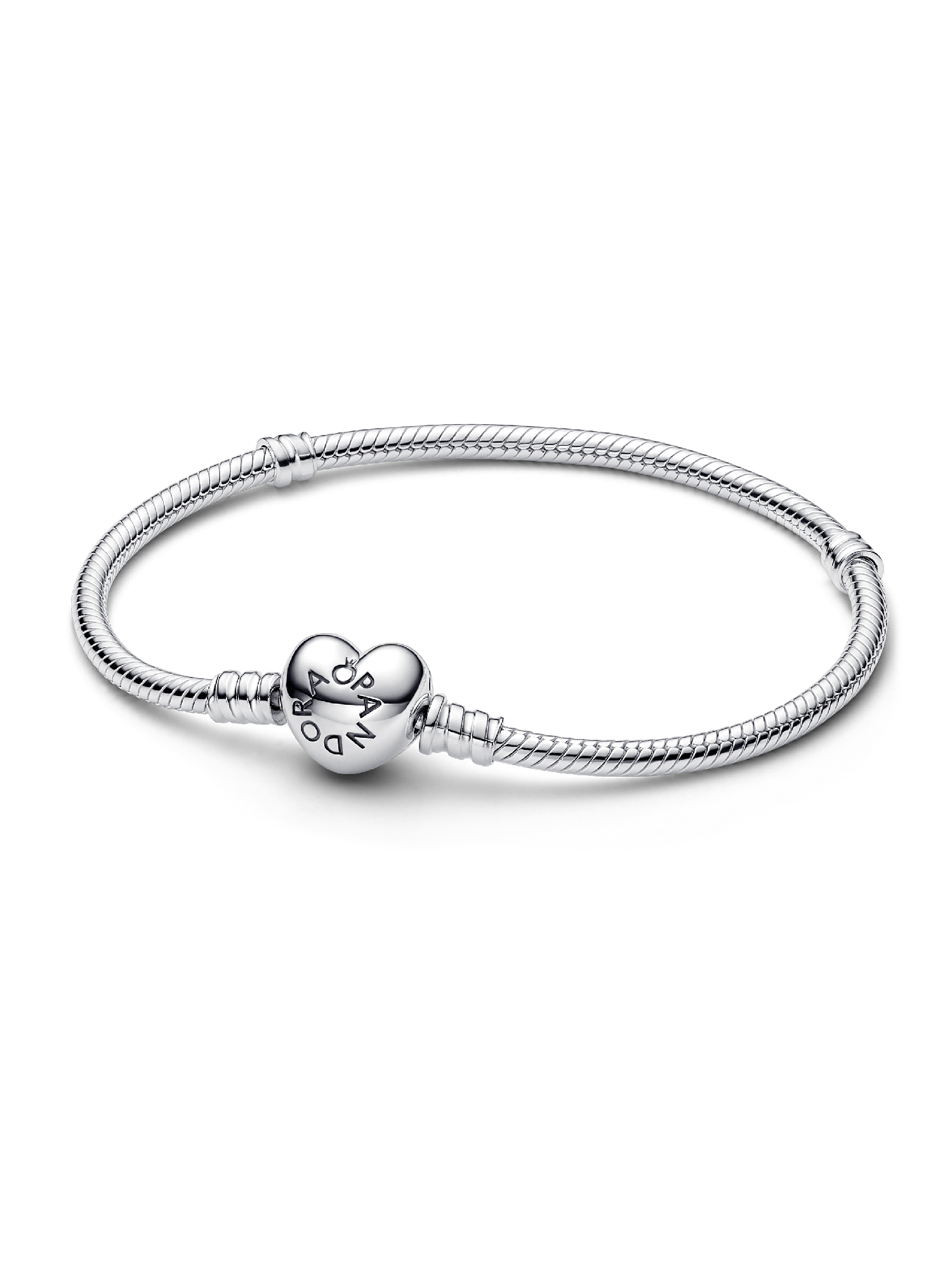 Moments Heart & Snake Chain Bracelet
