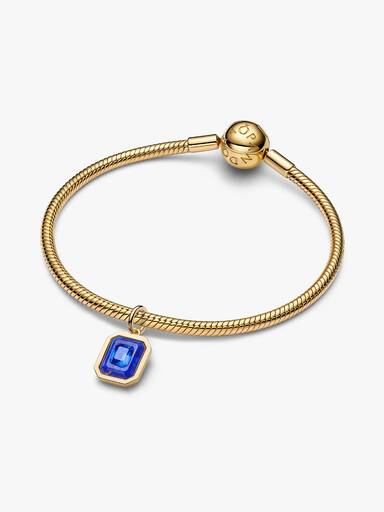 Celestial Blue Hexagon Dangle Charm