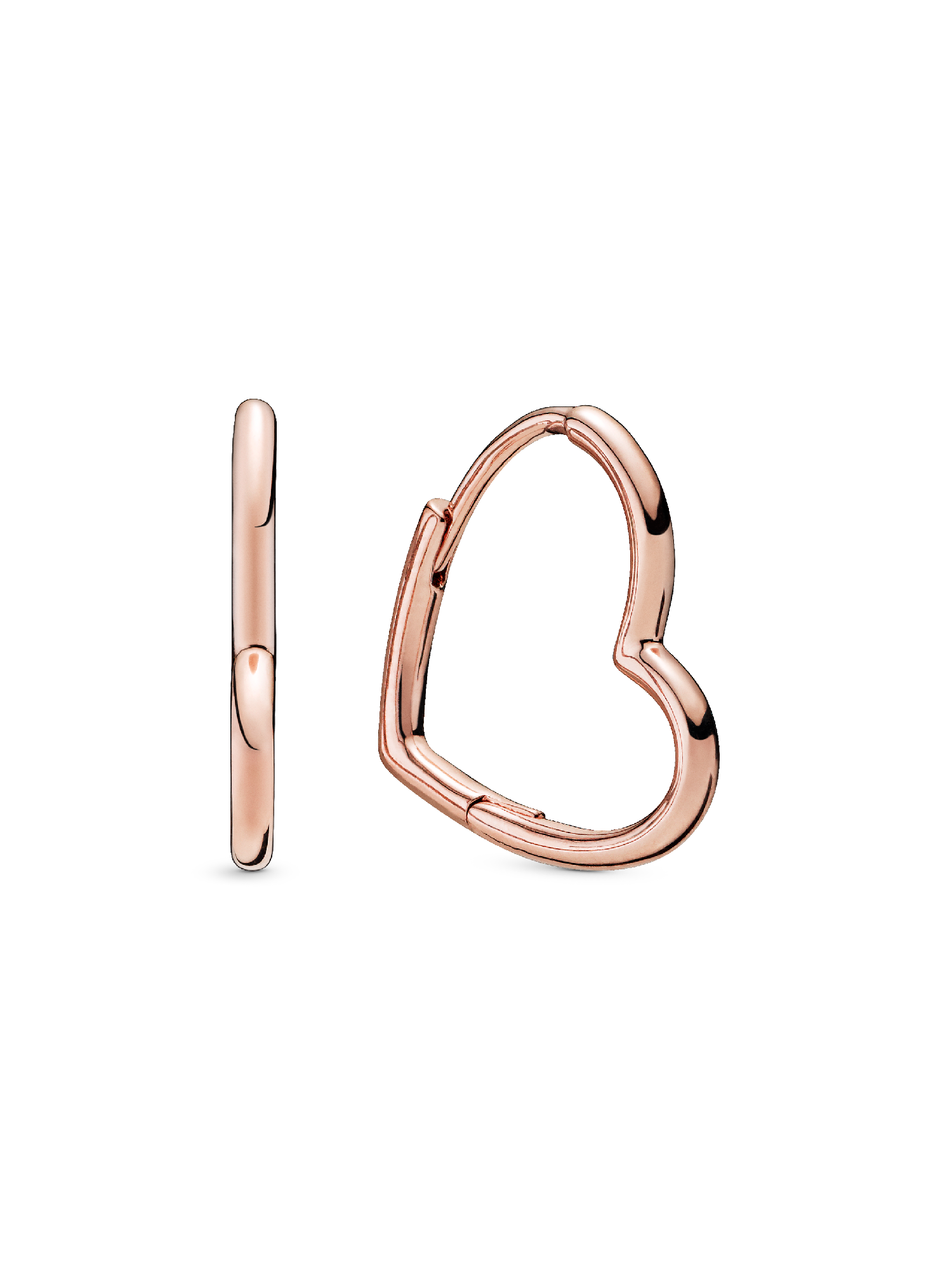 Asymmetric Heart Hoop Earrings
