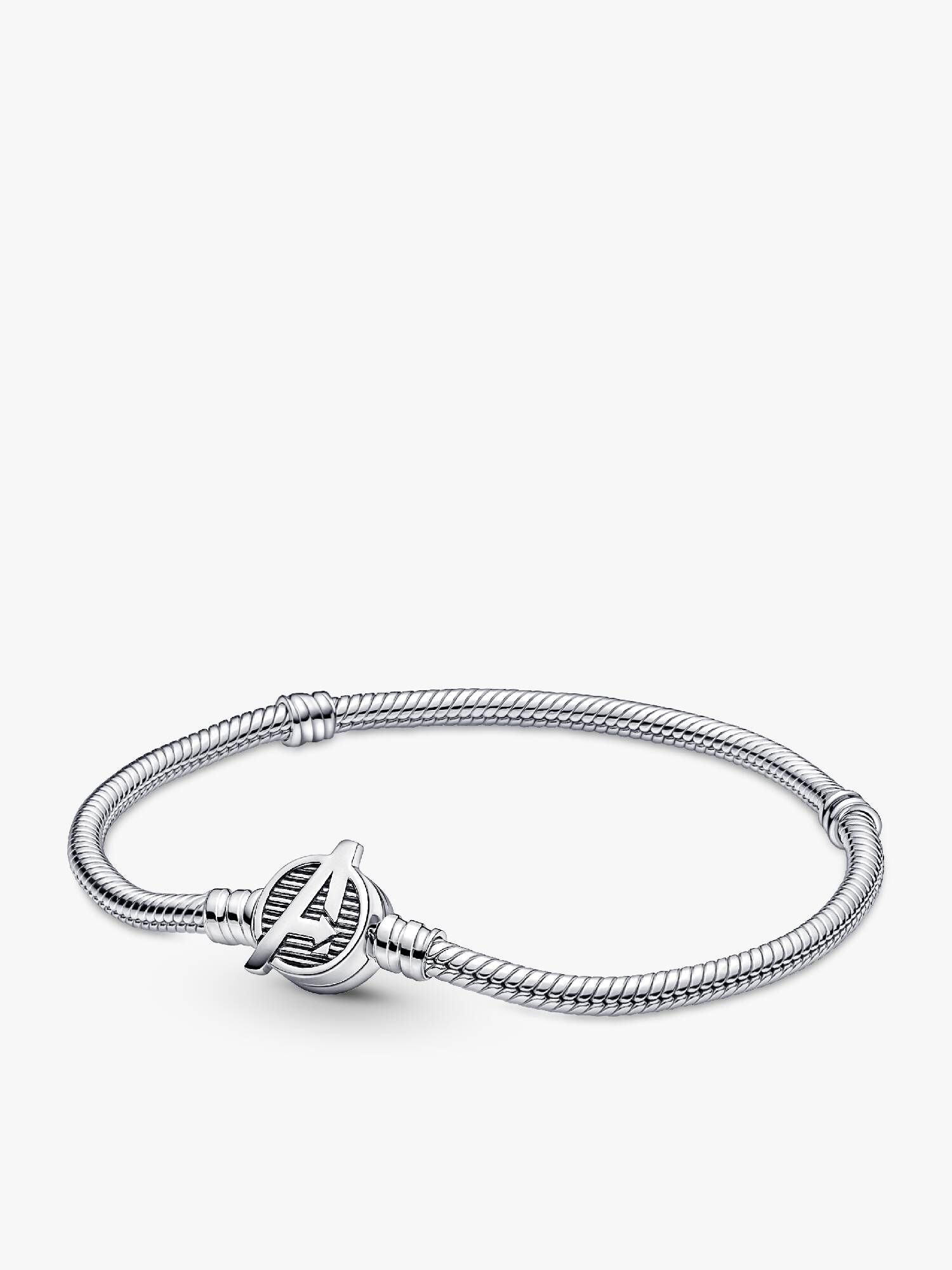 Pandora Moments Marvel The Avengers Logo Clasp Snake Chain Bracelet