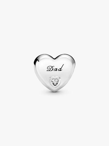 Dad Heart Charm