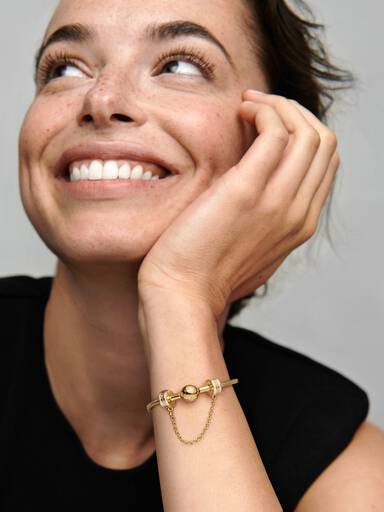 Pandora Logo Safety Chain Clip Charm