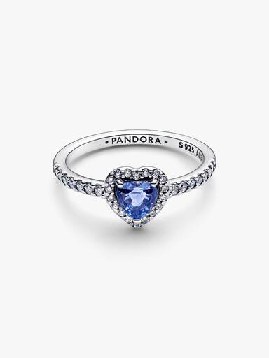 Sparkling Elevated Heart Ring