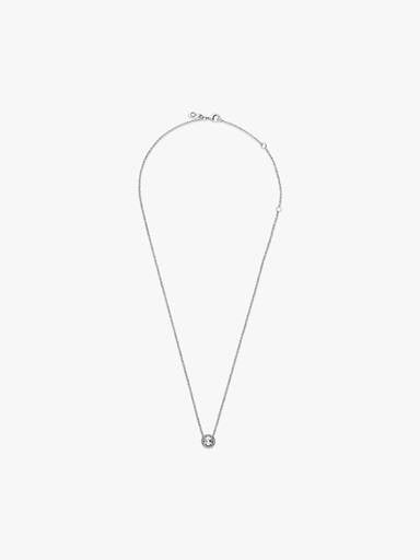 Round Sparkle Halo Necklace