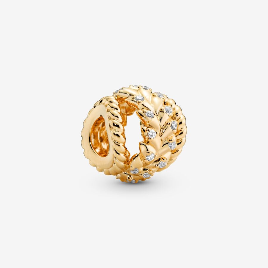 Openwork Wheat Grains Charm image number 0